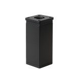 Leziter Picior Mobilier Aluminiu Negru Mat 100mm Unghiular Reglabil 40kg Capacitate