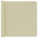 Cumpara ieftin Paravan de balcon, crem, 90x500 cm, tesatura oxford