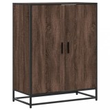 Cumpara ieftin Pantofar, stejar maro, 75x38x97,5 cm, lemn prelucrat/metal