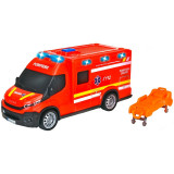 Cumpara ieftin Masina ambulanta Dickie Toys Iveco Daily Ambulance 1:32 18 cm rosu