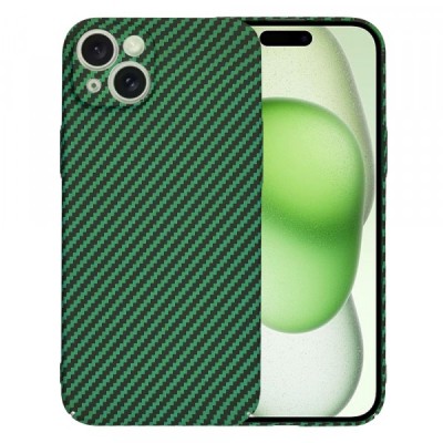 Husa pentru Apple iPhone 15 Plus, Techsuit, Carbonite FiberShell, Verde foto