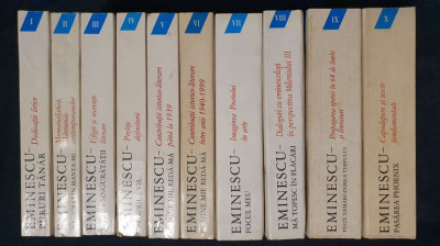 Corpus Eminescu, vol. 1, 2, 3, 4, 5, 6, 7, 8. 9, 10 (10 vol.) foto