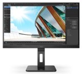 Monitor IPS LED AOC 27inch Q27P2Q, QHD (2560 x 1440), VGA, HDMI, DisplayPort, Boxe, Pivot, 75 Hz (Negru)