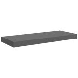 Cumpara ieftin Raft de perete suspendat, gri extralucios, 60x23,5x3,8 cm, MDF
