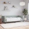 VidaXL Cadru de pat, gri deschis, 90x190 cm, catifea 354257