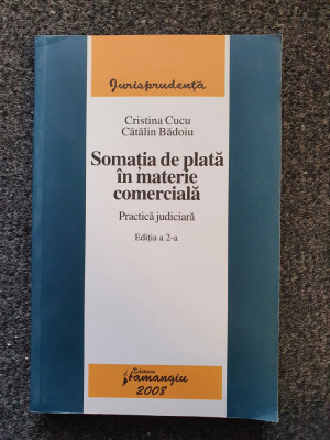 SOMATIA DE PLATA IN MATERIE COMERCIALA - Cucu, Badoiu foto