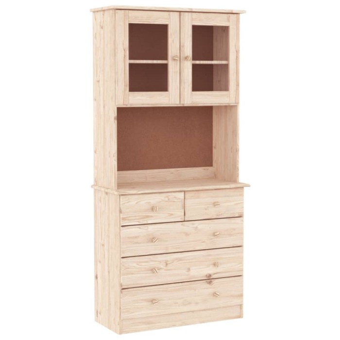 Dulap inalt ALTA, 77x35x73 cm, lemn masiv de pin