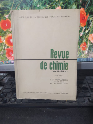 Hommage a I.G. Murgulescu pour son 60e anniversaire, Revista de chimie 1962, 114 foto