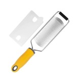 Răzătoare Manuală eMazing: Eficientă și Eleganță &icirc;n Bucătărie! Oțel Inoxidabil, Perie Inclusă, Dimensiuni Compacte 31x6.7 cm, Galbenă