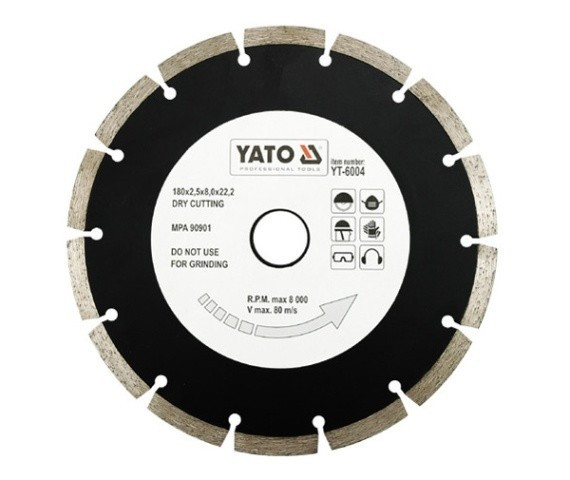 Disc diamantat segmentat HS 180 mm YATO