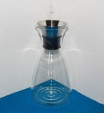 Carafă băuturi sau decantor vin, dop antipicurare, sticlă borosilicată, 1 litru - design Eva Solo Danemarca