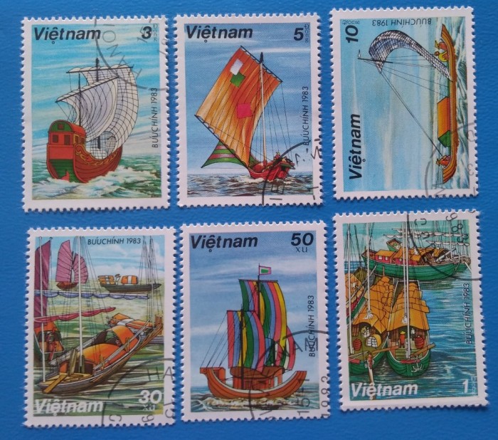 VIETNAM-Corabii-SET 6 val stampil VIETNAM-Corabii-SET 6 val stampil