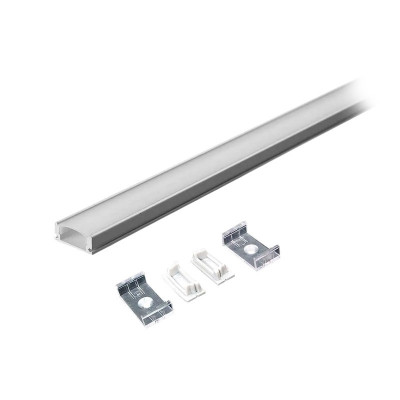 Profil aluminiu pentru banda LED 2m 23.5mm x 10mm alb SKU-3367 V-tac foto