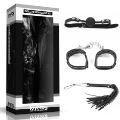 Deluxe Bondage Kit Black II - Set BDSM cu 3 Piese