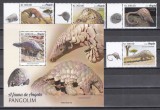 Angola 2019 - Pangolini, Serie cu Tapsuri + Colita, MNH
