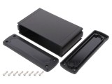 Carcasă universală aluminiu negru 146,6x89x41,6mm