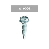 SURUBURI PERFORATOARE RAL9006-ALUMIN. 4.8X28MM, 250/SET