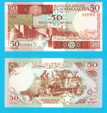 Somalia (pick 34) 50 Shillings 1983 UNC serie: 616964; Oaza