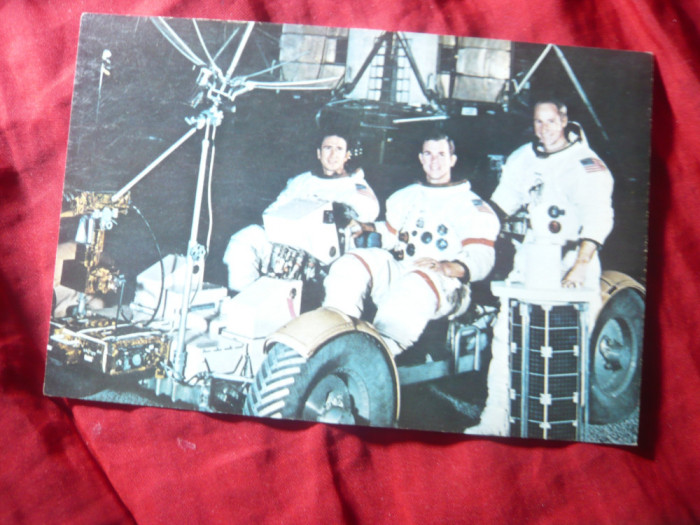 Ilustrata Cosmos -Ed. Vocea Americii , Autografe Cosmonauti Apollo15-tiparite