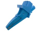 Bornă crocodil 20A 1kVDC albastră 4mm