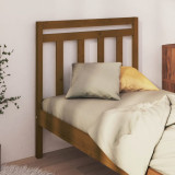 Tăblie de pat, maro miere, 81x4x100 cm, lemn masiv de pin, vidaXL