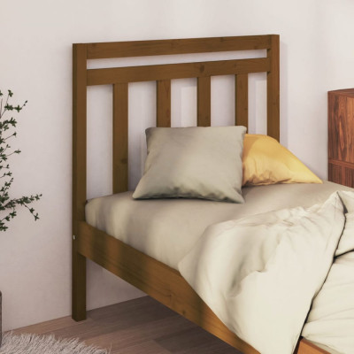 Tăblie de pat, maro miere, 81x4x100 cm, lemn masiv de pin foto