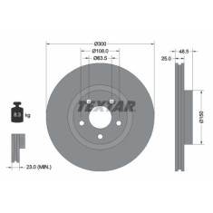Textar Disc frana PRO+ foto