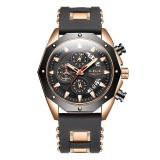 Cumpara ieftin Ceas barbatesc Silicon Quartz Cronograf Cronometru Afisare data, Lige