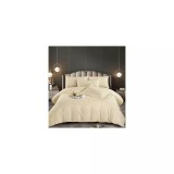Cumpara ieftin Lenjerie de Pat Damasc, 1 Persoana, 4 Piese, Cream -JO247