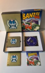 Lot 2x joc calculator / computer game originale PC CD-ROM: Banzai Bug 1996 Win 95 &amp; Mass Destruction 1997 DOS 5.0 (posib Win 10/11 cu DOSBox neinclus)