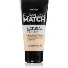 Avon Flawless Match Natural Finish make up hidratant SPF 20 culoare 140P Light Ivory 30 ml