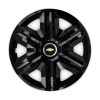 Set 4 capace roti Hubcaps fast black R15 Compatibil Cu Chevrolet, Autohelix MSA