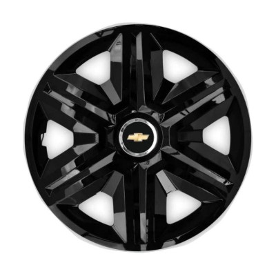 Set 4 capace roti Hubcaps fast black R16 Compatibil Cu Chevrolet foto