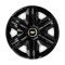 Set 4 capace roti Hubcaps fast black R15 Compatibil Cu Chevrolet
