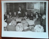 Fotografie de la Sedinta festiva a sarbatoririi lui Aurel Cosma, 1971, Alexandru Jebeleanu, Petru Vintila si altii