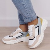 Sneakersi bej din piele naturala 5092 M2, 36 - 41