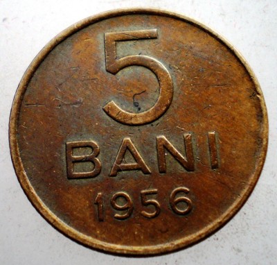 1.152 ROMANIA RPR 5 BANI 1956 foto