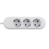 PRELUNGITOR Bachmann, Schuko x 3, conectare prin Schuko (T), cablu 3 m, fara protectie, alb, &quot;BM-387.271R&quot; (timbru verde 0.18 lei)