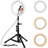 Cumpara ieftin Lampa Ring Light LED 16 Circulara cu Lumina rece naturala calda, IPF