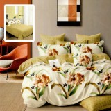 Cumpara ieftin Lenjerie pat dublu,bumbac finet,6 piese,cearceaf normal 220x240cm, cearceaf pilota 200x220cm, 2 fete de perna 50x70, 2 fete de perna 70x70-M322, Ralex Pucioasa