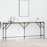 vidaXL Masă console Stejar artizanal 200x29x75 cm Lemn compozit