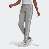 Pantalon de trening fitness cu logo gri Damă, Adidas
