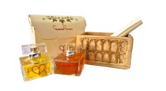 Set parfumuri Giulietta Romeo 2x50 ml pentru el și ea, ambalat elegant, replică balcon Julieta, inspirație Shakespeare