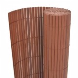 vidaXL Gard pentru grădină cu 2 fețe, maro, 110x500 cm
