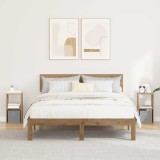 vidaXL Noptieră cu sertar 2 pcs Stejar Artizanal 25,5 x 22 x 49,5 cm 8000611