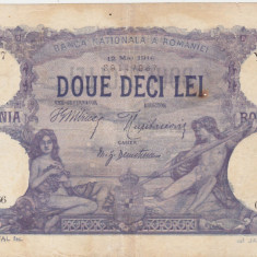 ROMANIA 20 LEI 1916 Uzata