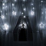 (DL) Instalatie lumina tip perdea cu 138 LED-uri, 2m, pentru interior/exterior, iluminare alb rece Household NewTrend
