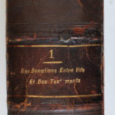 TRAITE THEORIQUE ET PRATIQUE DE DROIT CIVIL , DES DONATIONS ENTRE VIFS par G. BAUDRY - LACANTINERIE et MAURICE COLIN , TOME PREMIER , 1895