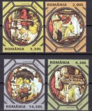 Romania 2015 fauna arta vitralii vanatoarea MNH