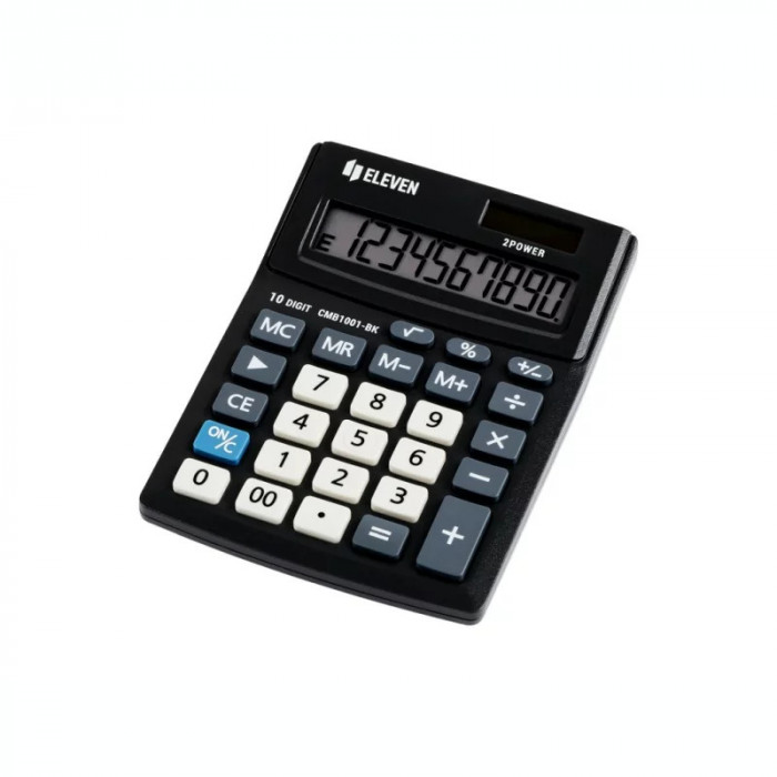 Calculator de birou 10 digiți 137 x 102 x 31 mm Eleven CMB1001-BK
